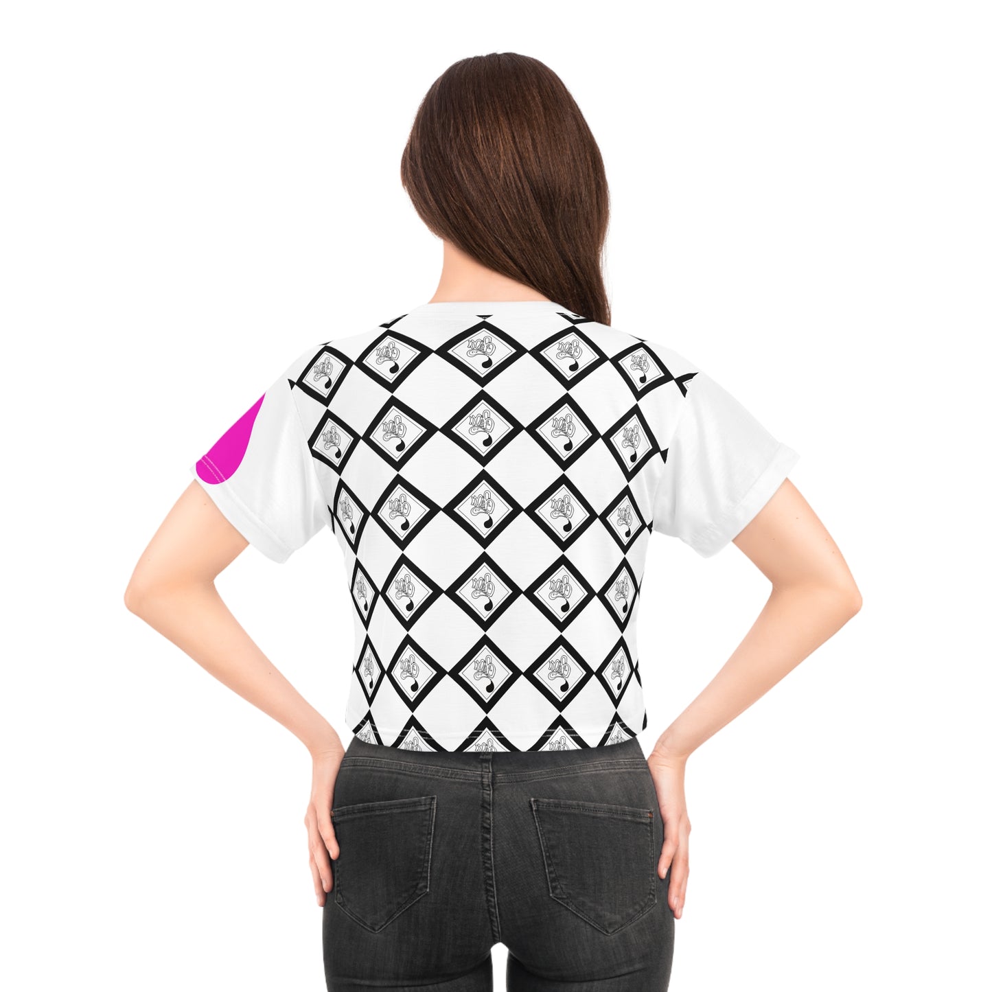 Stylish Graphic Crop Tee, Trendy Casual Wear, Summer Fashion, Gift for Her, Unique Statement Piece