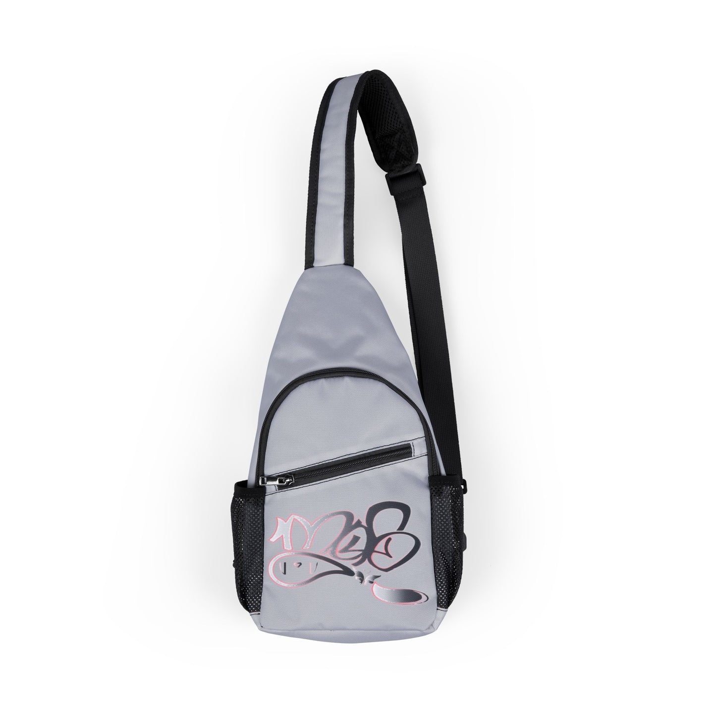 Trendy Chest Bag with Stylish Graffiti Design