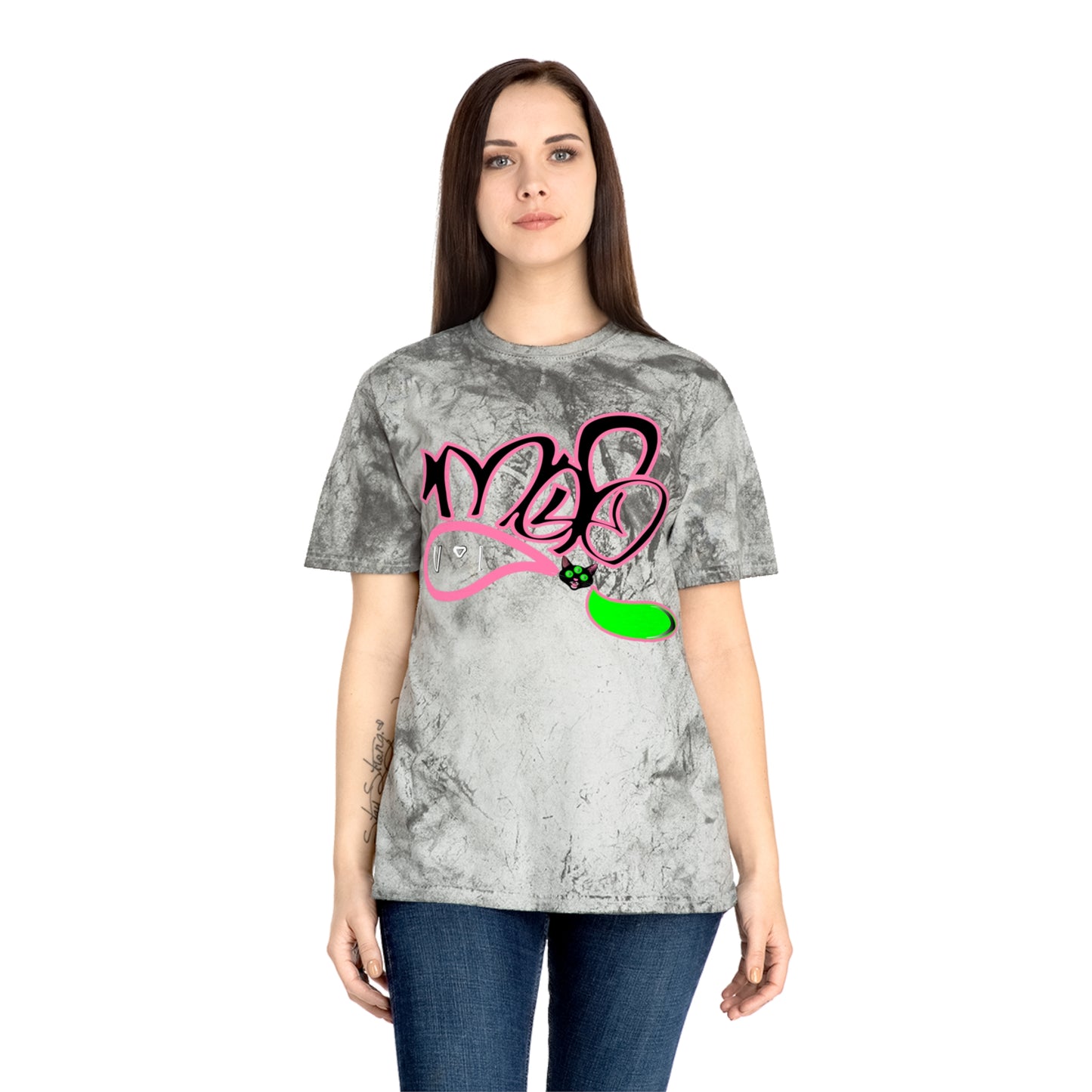 color blast unisex mofo 3 eyed black cat logo