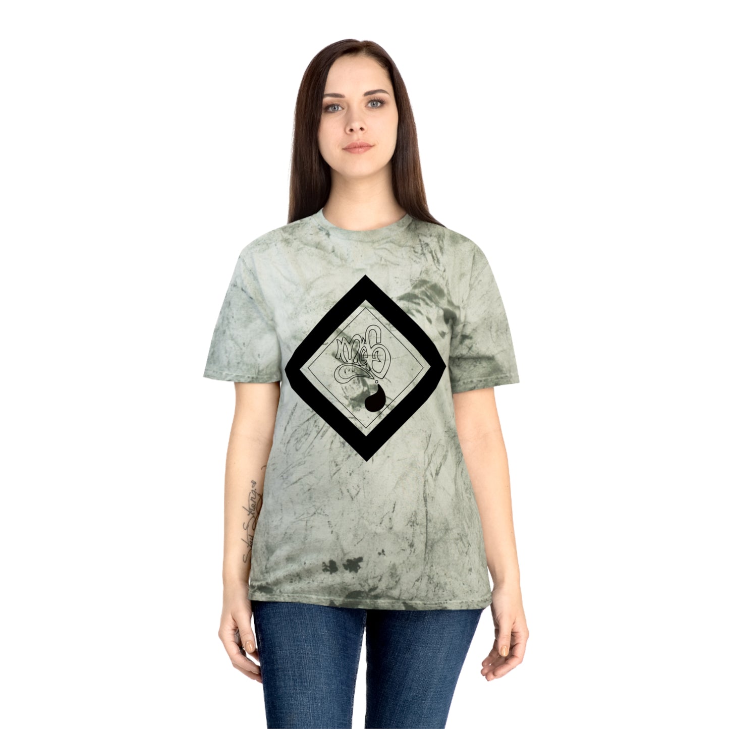 Color Blast unisex diamond mofo logo black
