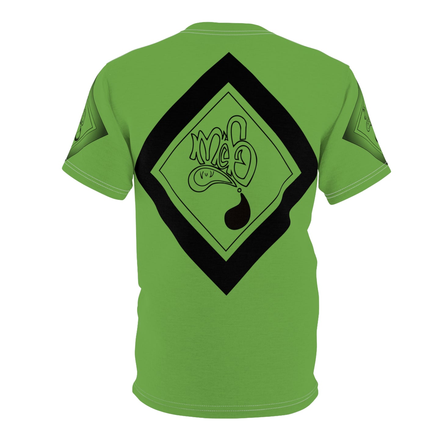 mofo snake logo diamond combo tee green