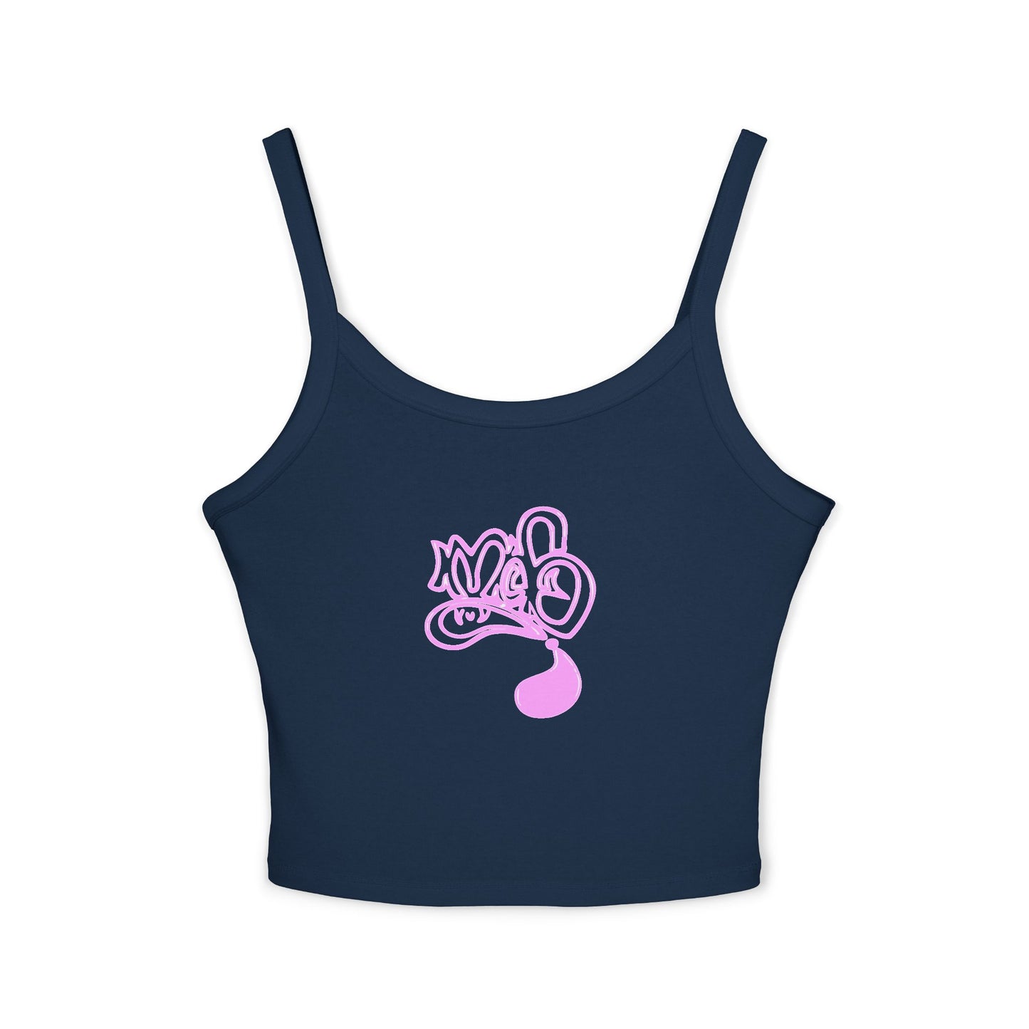 Women's Graphic Spaghetti Strap Tank Top, Casual Summer Wear, Stylish Beach Top, Gifts for Her, Festival Outfit, Graphic Tee