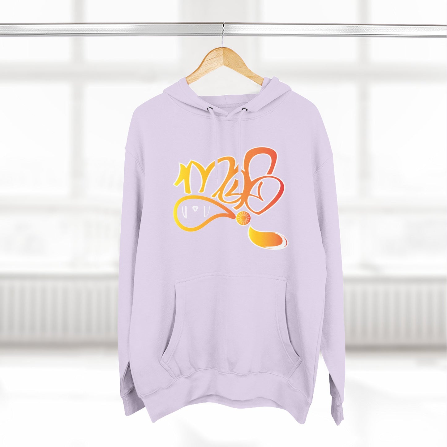 Vibrant Three-Panel Fleece Hoodie, Cozy Streetwear, Graphic Hooded Sweatshirt, Casual Pullover, Perfect for Gifts and Everyday Wear
