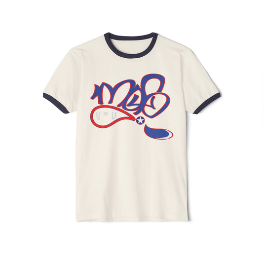 Vintage-Inspired Unisex Ringer T-Shirt for Casual Style, Graphic Tee for Gift, Everyday Wear, Birthday, and Summer Fun