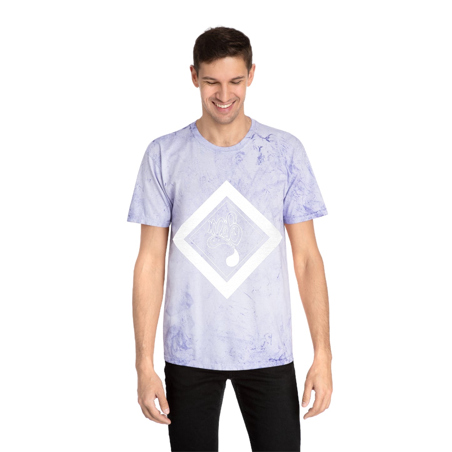 Color Blast unisex diamond mofo logo white