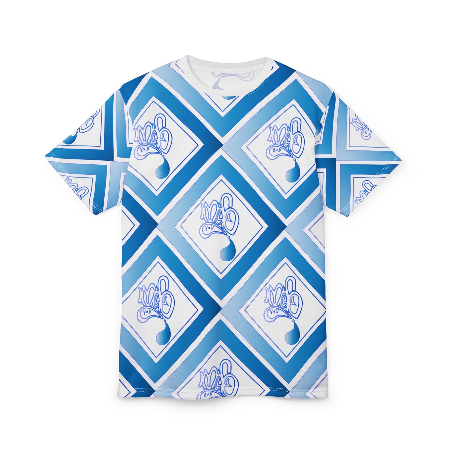 Stylish AOP Unisex Tee in Blue Diamond Pattern - Perfect for Casual Outings, Gifts, Birthdays, Festivals, or Everyday Wear, Unique [...]