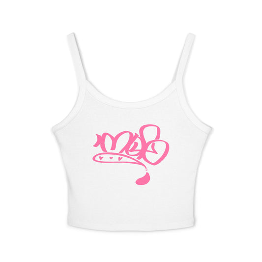 Pink mofo logo Crop Tank