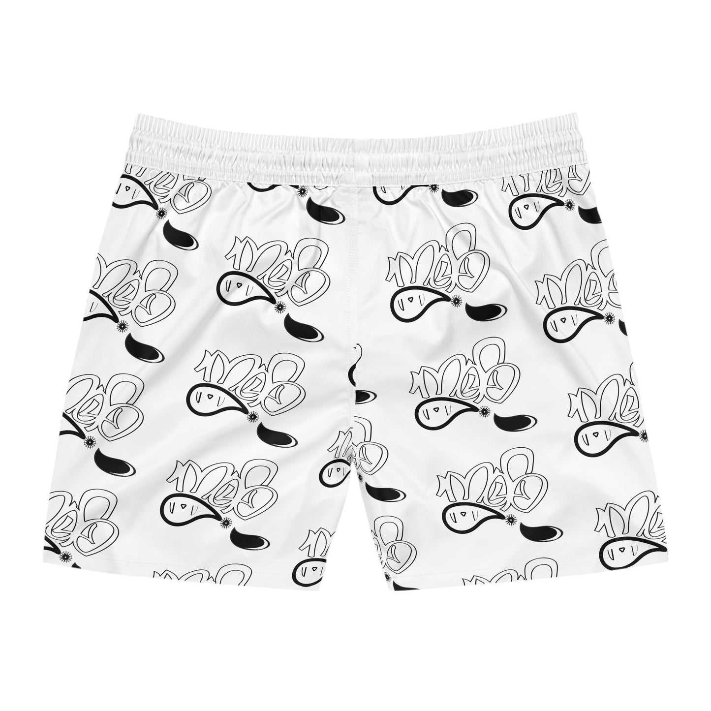 Men's Fun Graphic Swim Shorts, Beachwear, Summer Vacation Shorts, Trendy Swimwear, Pool Party Style, Casual Men’s Swim Gear