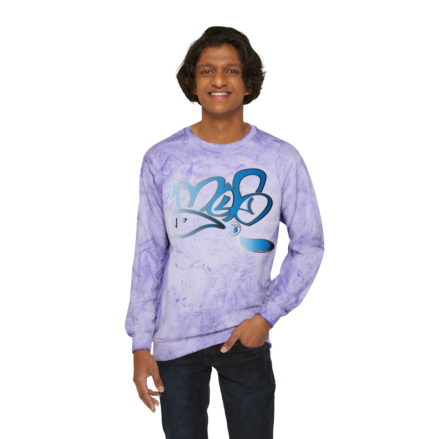 Abstract Marble Print Unisex Sweatshirt - Cozy Graphic Sweater for Casual Style, Birthday Gift, Streetwear, Art Lover Fashion