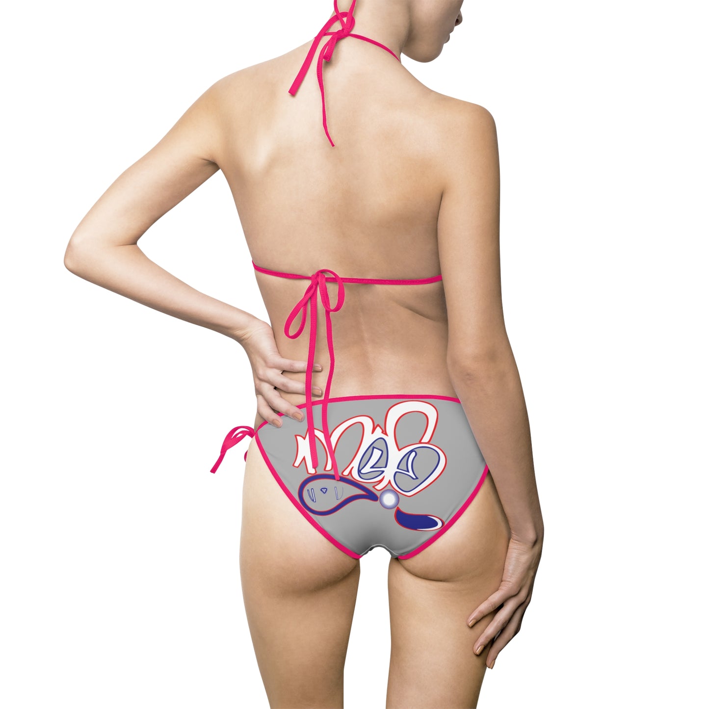 mofo usa logo diamond combo bikini grey