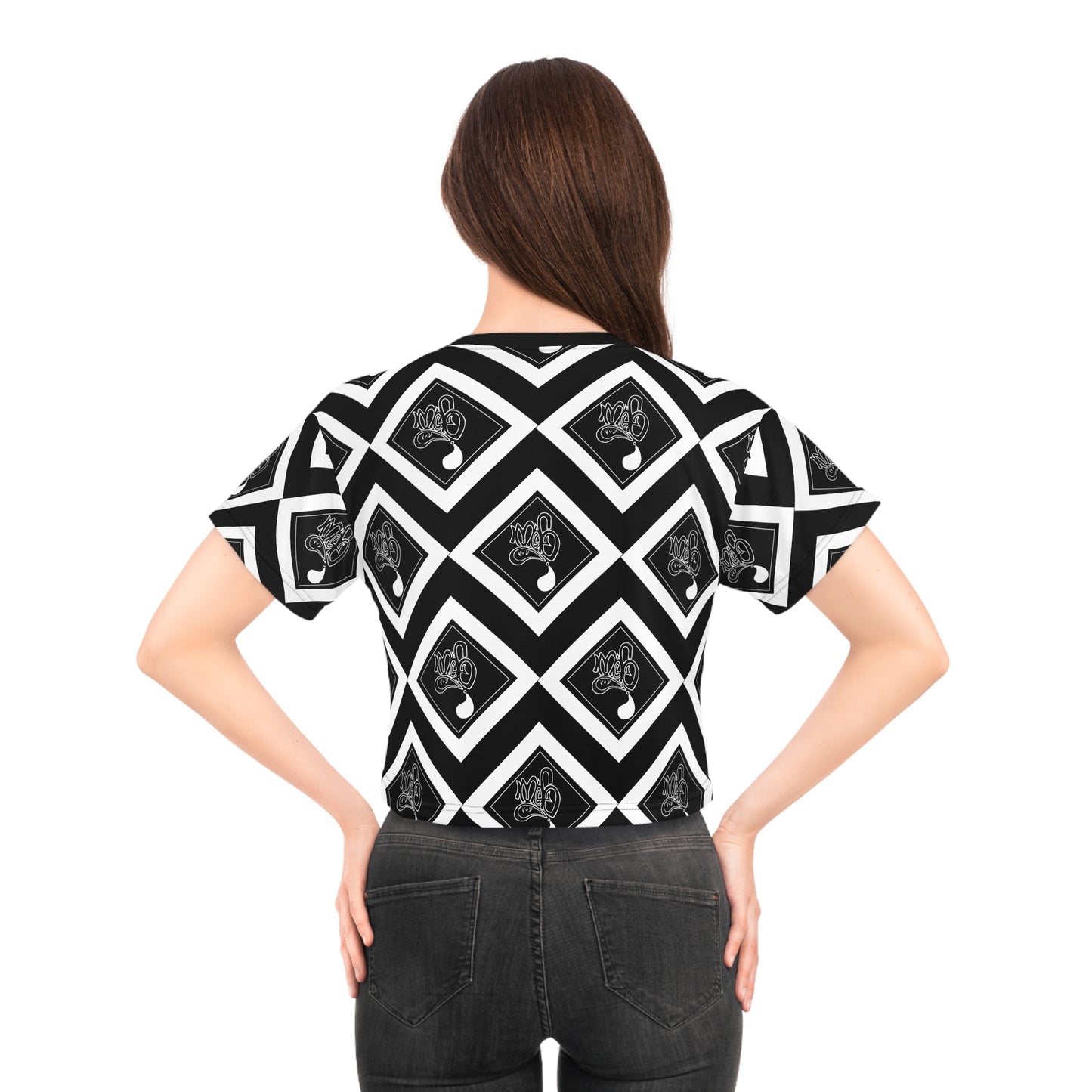 Stylish Graphic Crop Tee, Trendy Summer Top, Music-Inspired Apparel, Comfortable Streetwear, Edgy Fashion Statement