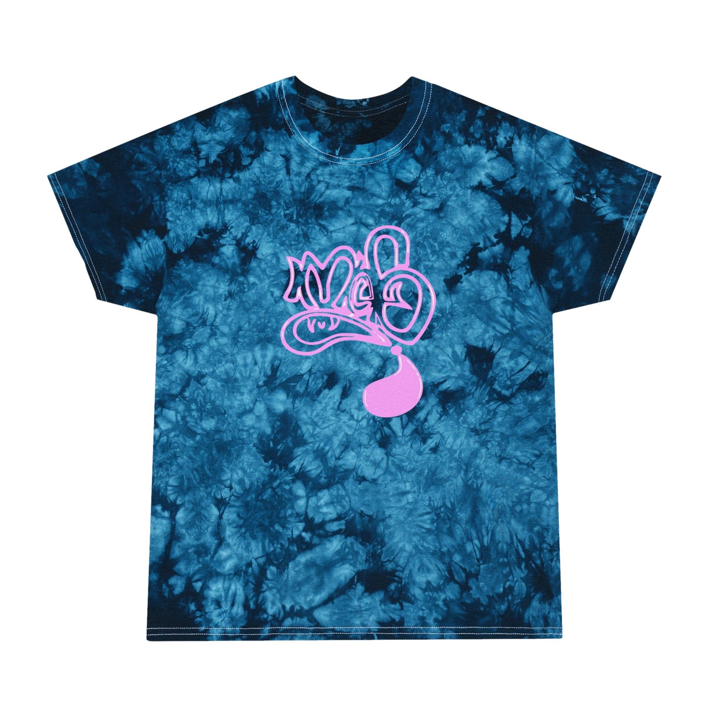 Crystal Tie-Dye Tee, Unisex Summer T-Shirt, Retro Fashion Top, Handmade Boho Shirt, Festival Wear, Gift for Art Lovers