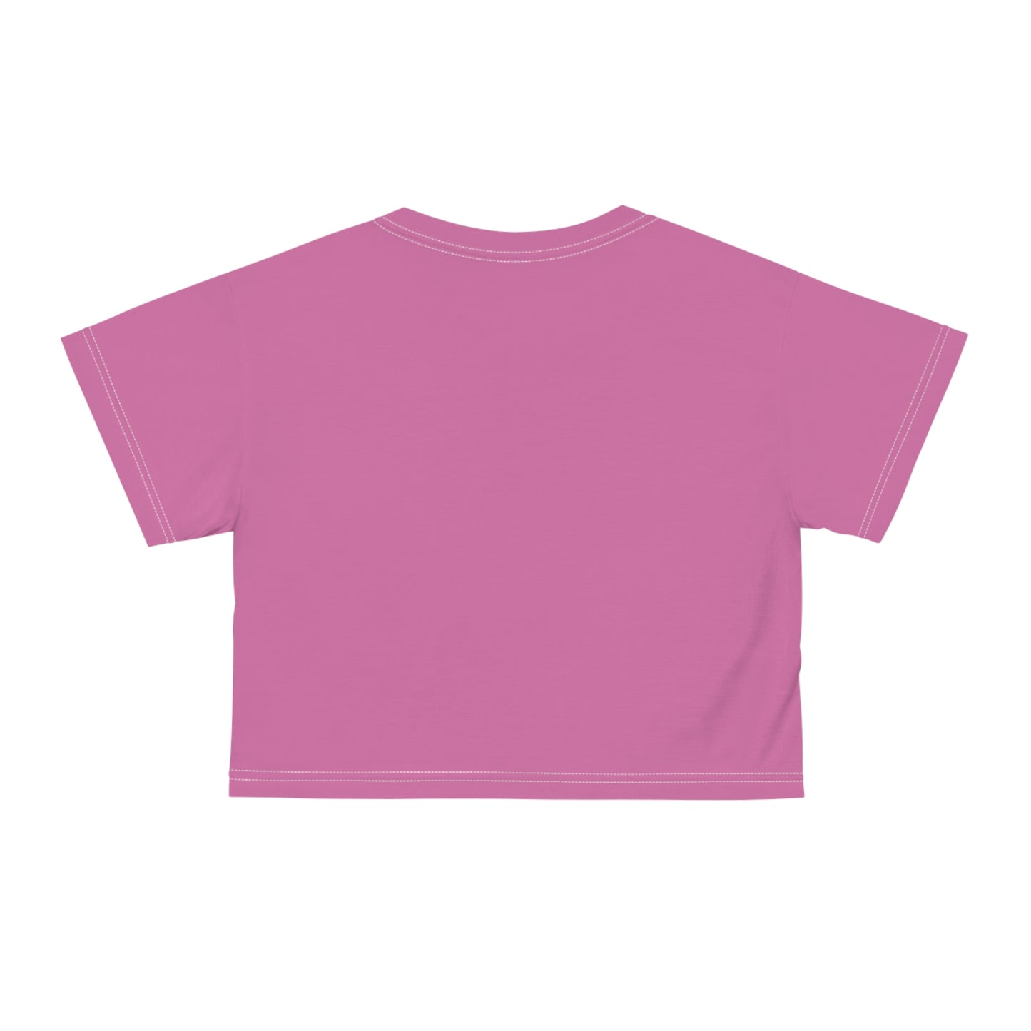 silver mofo logo low crop tee pink