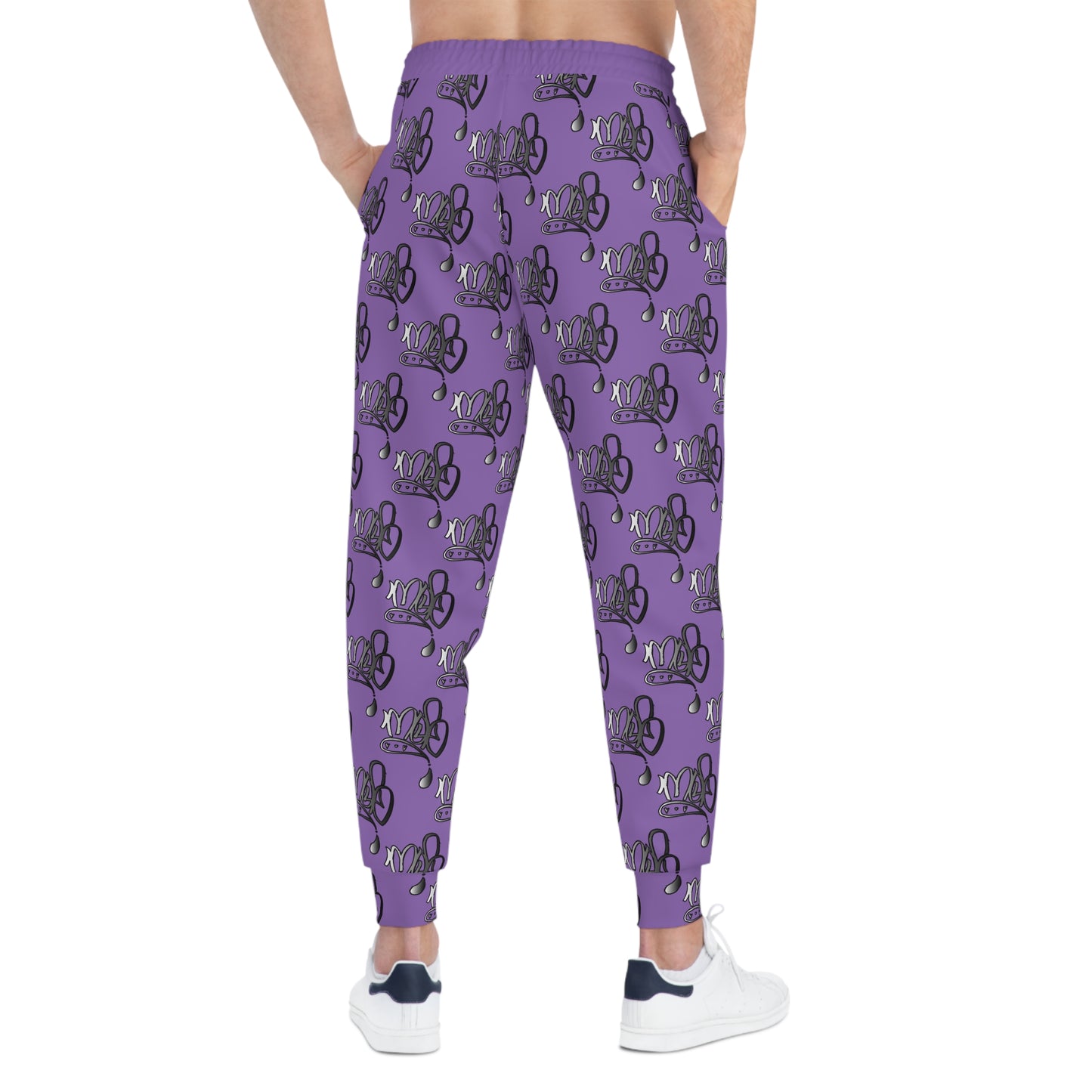 Aop mofo logo joggers silver violet