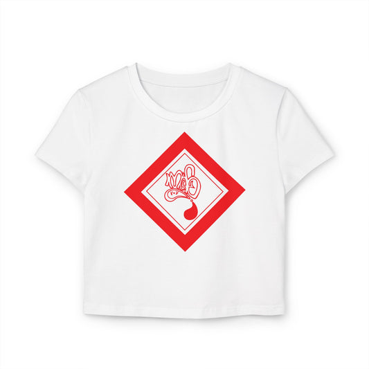 Trendy Women's Baby Tee with Unique Design, Casual Crop Top, Cute Summer Shirt, Gift for Her, Everyday Wear