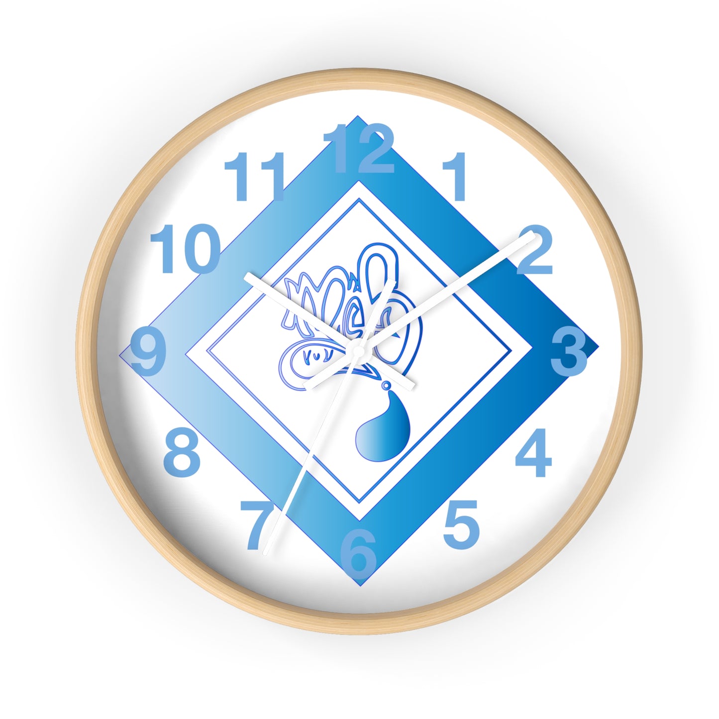 Modern Blue Design Wall Clock - Unique Timepiece for Home Décor