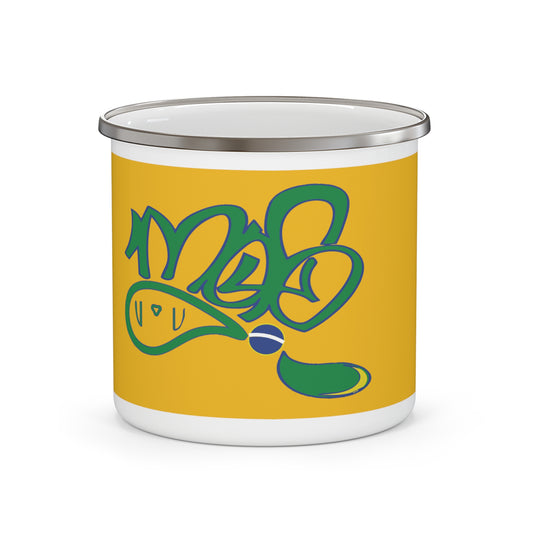 Enamel Camping Mug with Colorful Design, Perfect for Outdoor Adventures, Great Gift for Campers, Backpacker Coffee Cup, Eco-Friendly [...]
