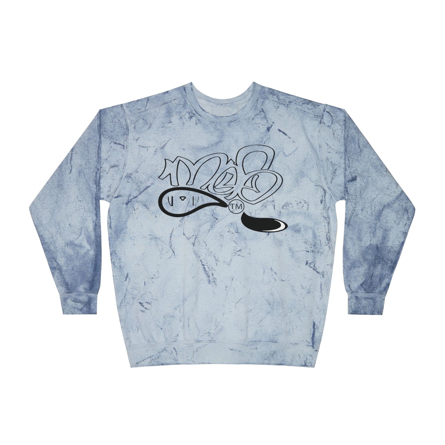 Unisex Color Blast Crewneck Sweatshirt, Trendy Oversized Sweatshirt, Gift for Him, Casual Wear, Streetwear, Fall Fashion