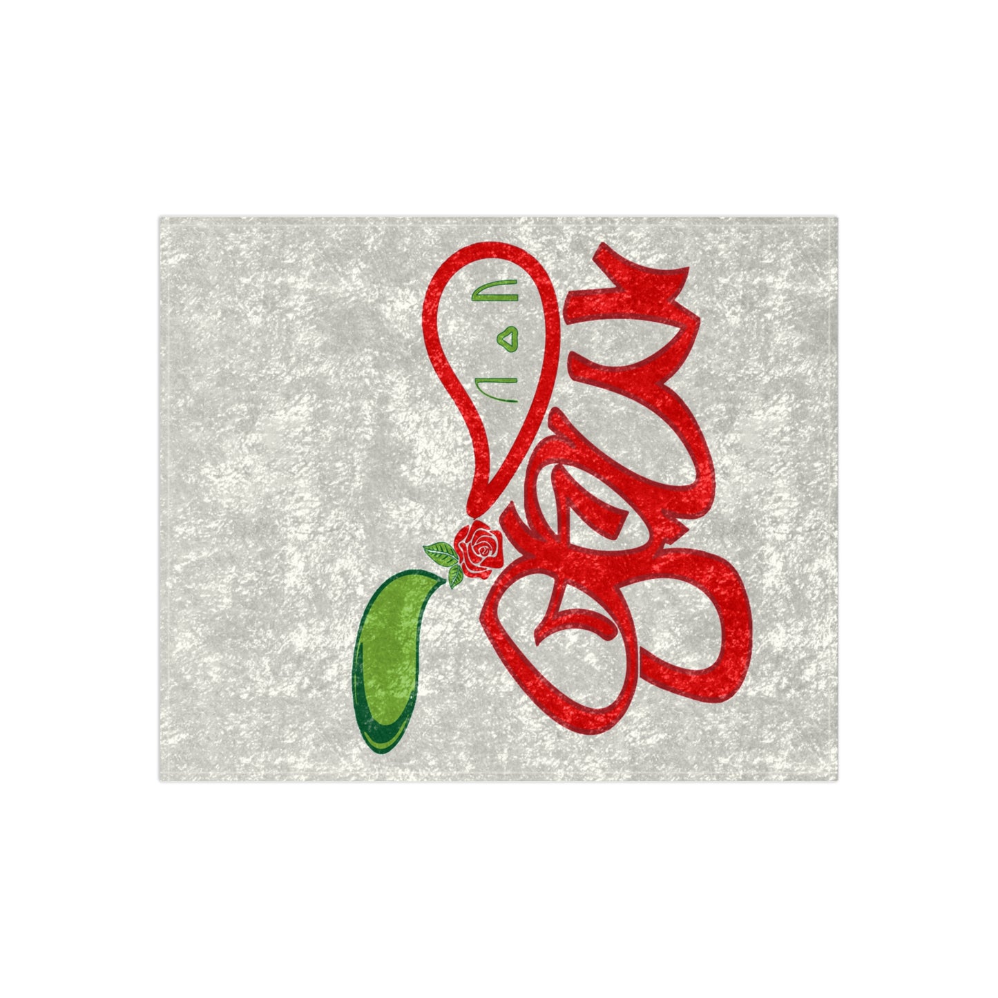 Cozy Crushed Velvet Blanket with Playful Design, Soft Throw, Home Decor, Gift for All Occasions, Holiday Blanket, Warm Decor