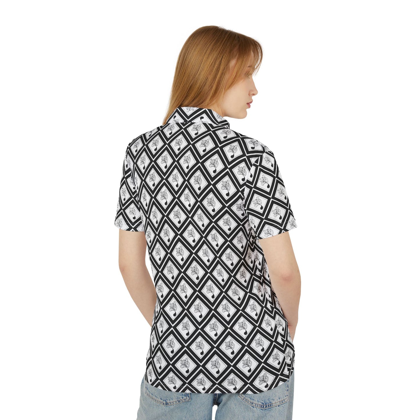 Stylish Black and White Unisex Polo Shirt, Modern Casualwear, Perfect for Summer Days, Unique Gift for Fashion Lovers, Trendy Outfit [...]