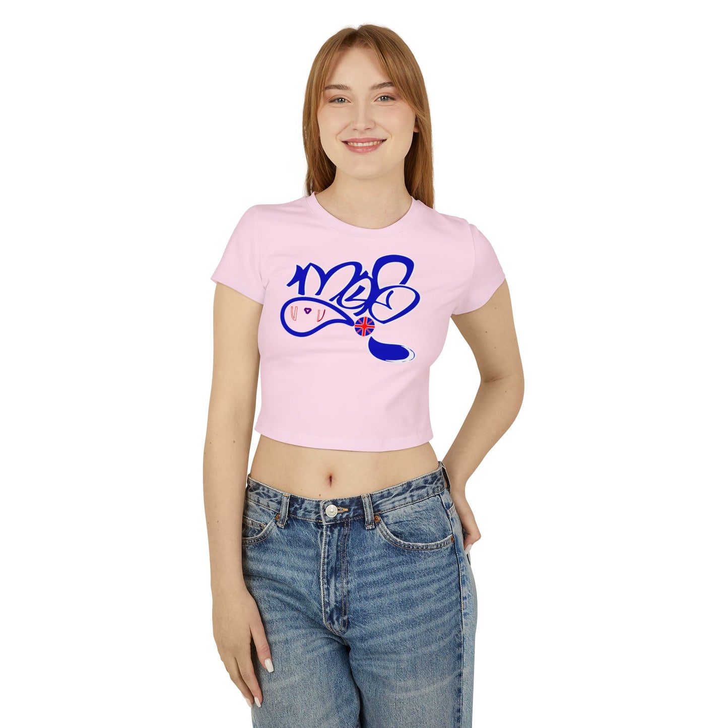 Trendy Women's Baby Tee with Unique Graphic Design, Cute Crop Top for Summer, Casual Wear, Gift for Friends, Stylish Everyday Tee