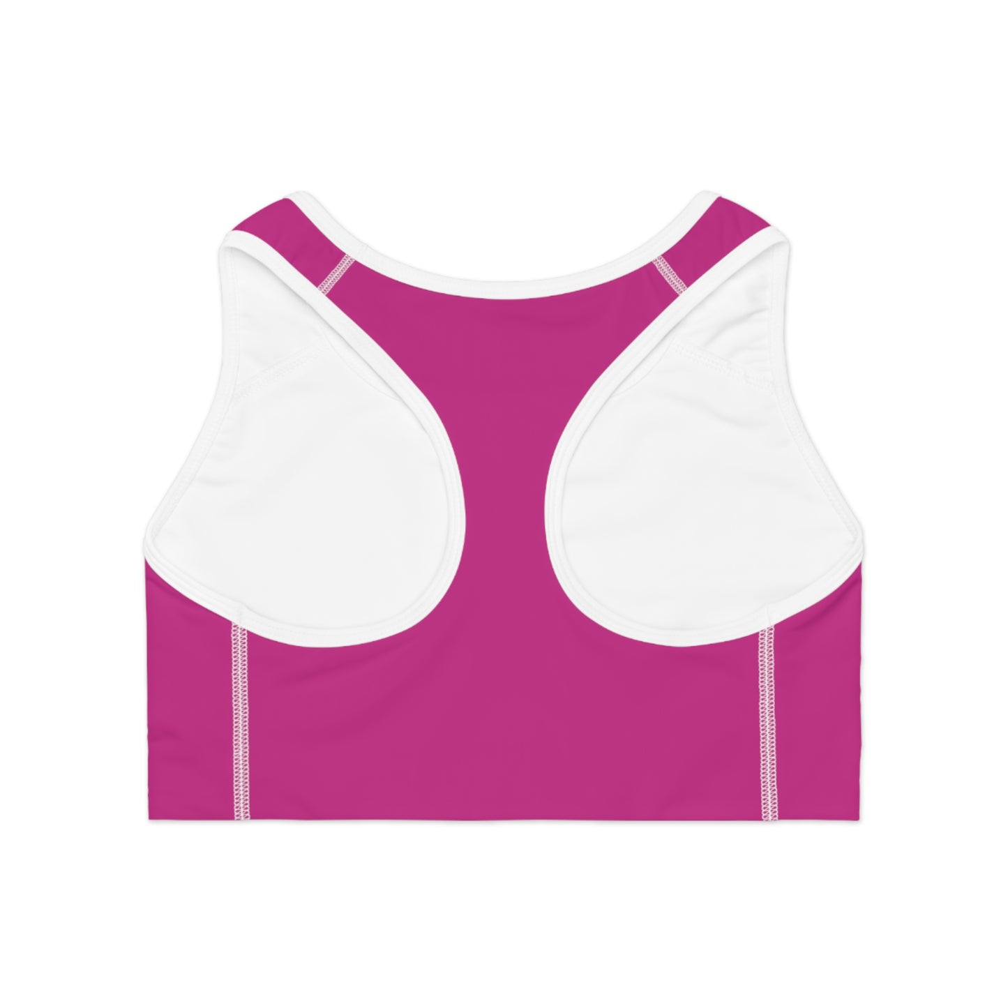 mofo gem heart logo Sports Bra hot pink