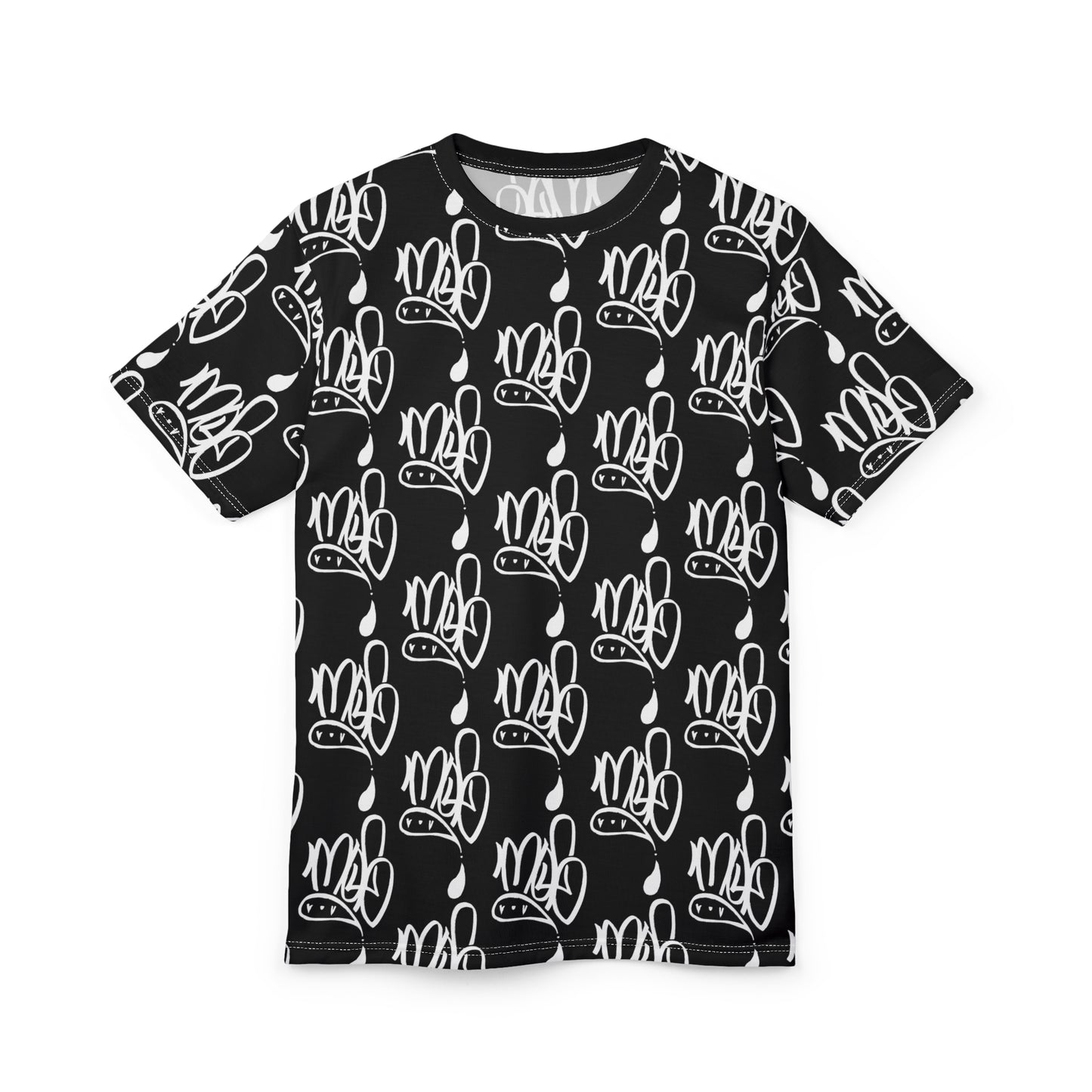 Black Ink Abstract Unisex Tee, Trendy Graphic T-Shirt for Casual Wear, Streetwear, Unique Gift for Art Lovers, Birthday & Holidays