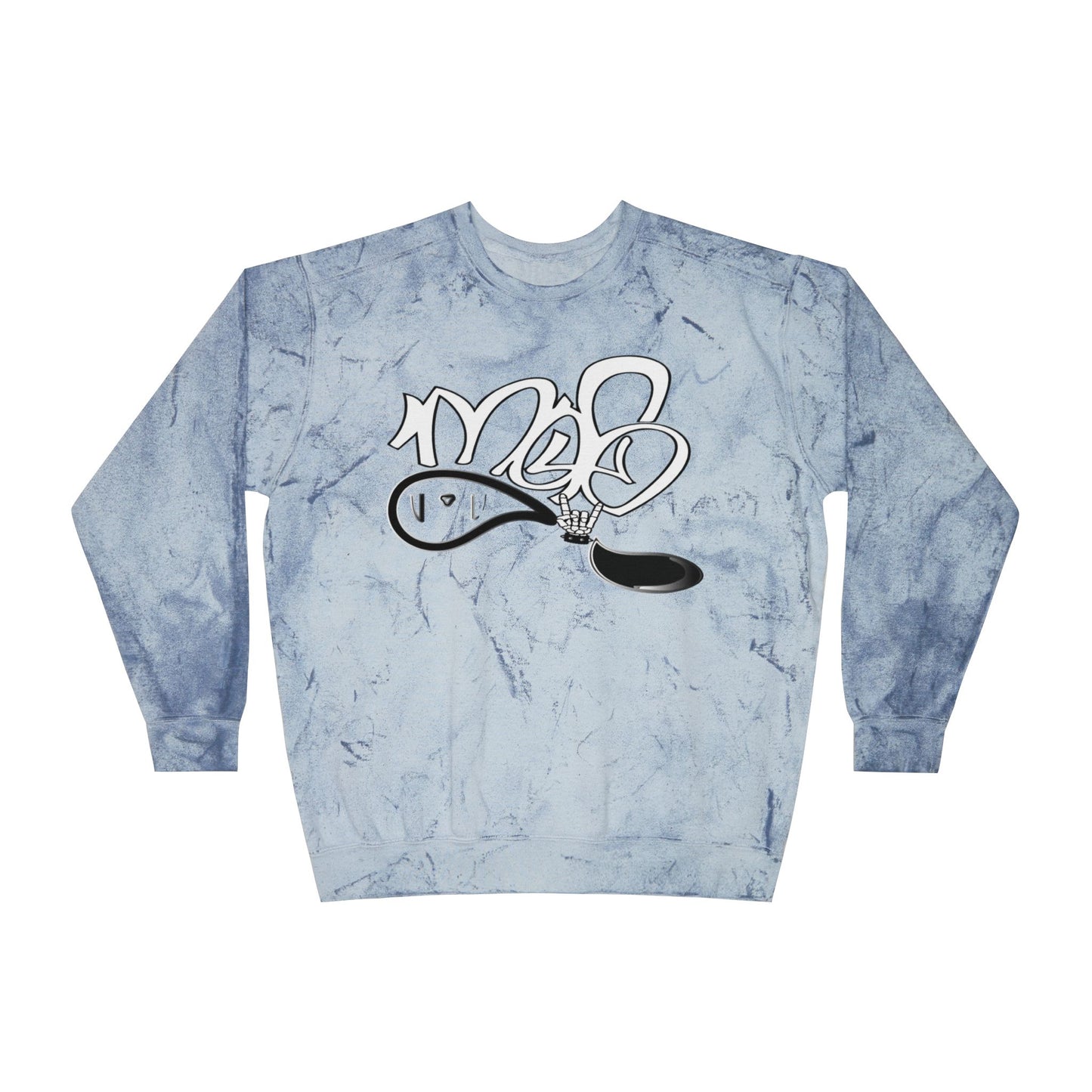 Color Blast Unisex Crewneck Sweatshirt - Trendy Oversized Fashion Pullover, Streetwear, Casual Layering, Gift for Him/Her/Teens