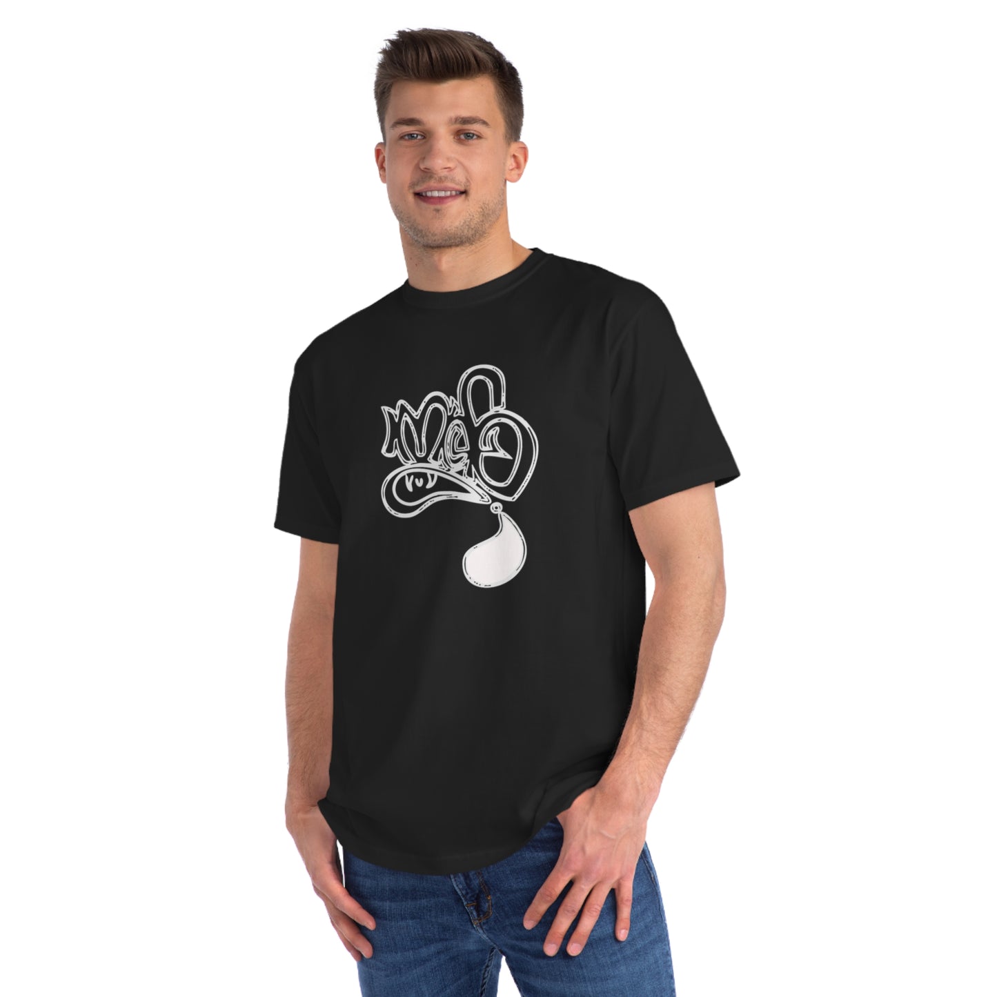 Organic Unisex Graphic Tee with Playful Design, Casual Wear, Artsy Apparel, Gift for Friends, Everyday Style