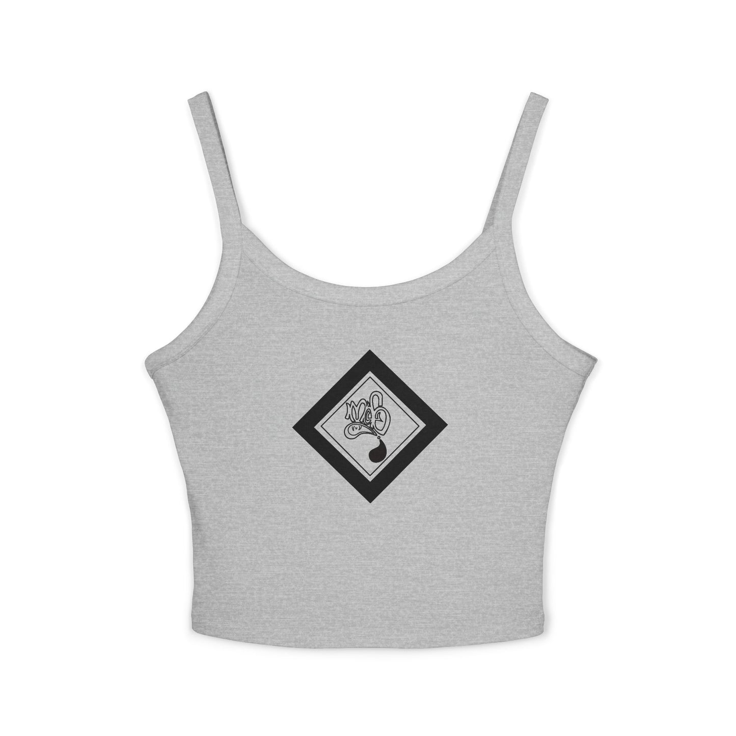 Stylish Women's Spaghetti Strap Tank Top, Casual Summer Wear, Trendy Apparel, Perfect for Festivals and Vacations, Graphic Design Tank