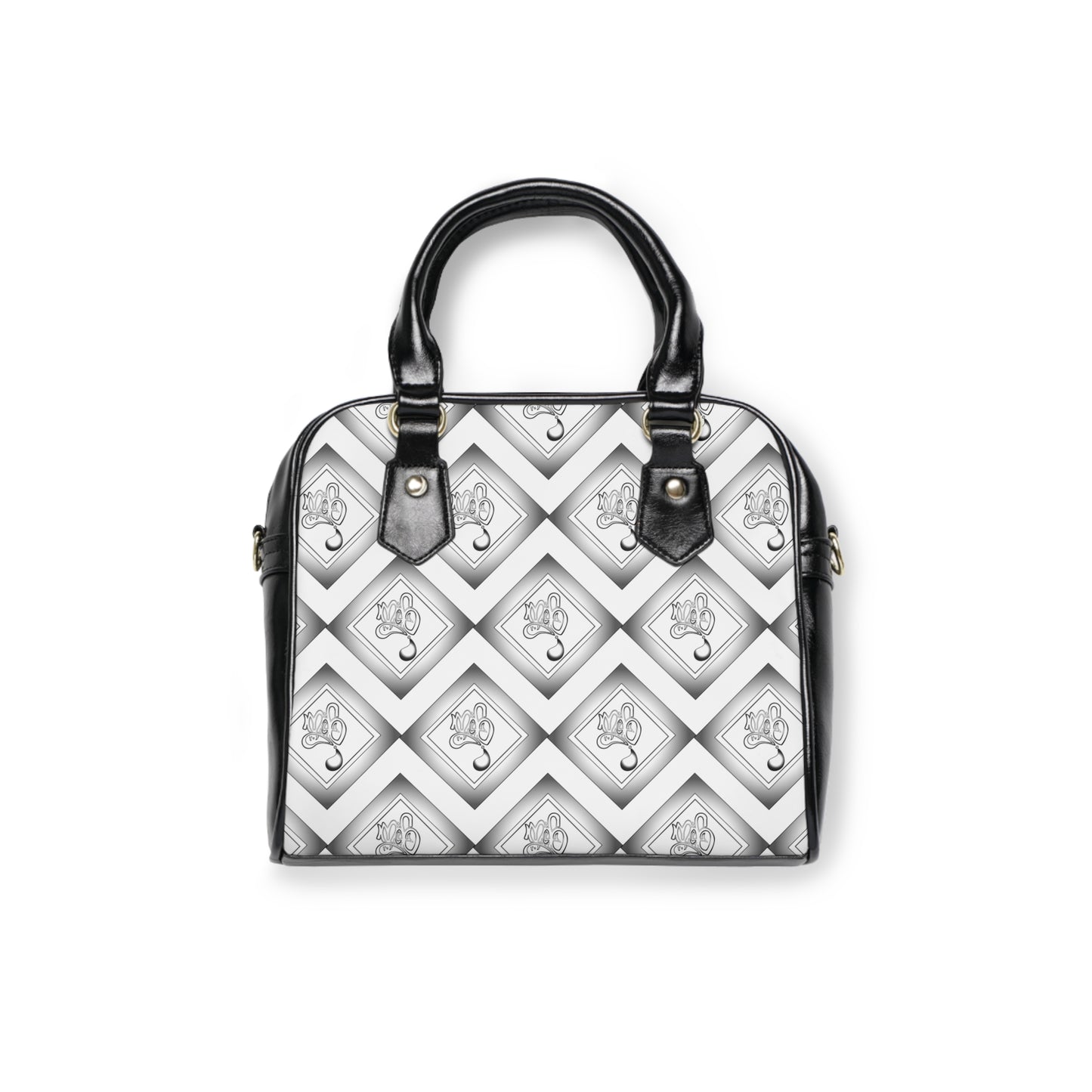 Elegant Monochrome Shoulder Handbag