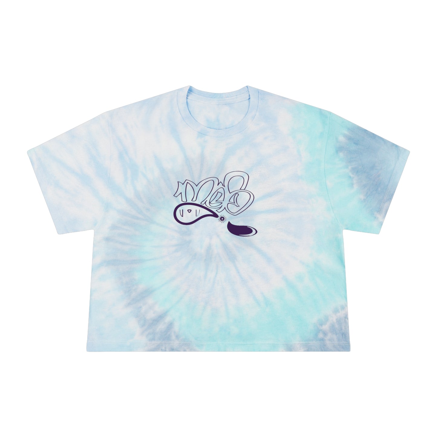 Women's Tie-Dye Crop Tee - Chill Vibes, Casual Style, Summer Wear, Beach Days, Festival Fashion