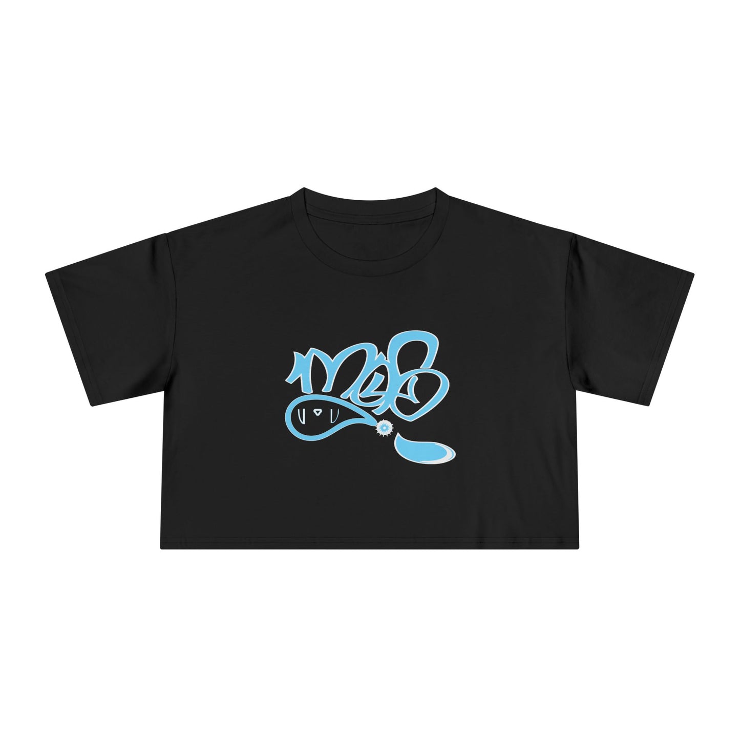 Graffiti-Inspired Women's Crop Tee - Stylish Casual Wear, Streetwear Fashion, Summer Top, Gift for Her, Festival Outfit