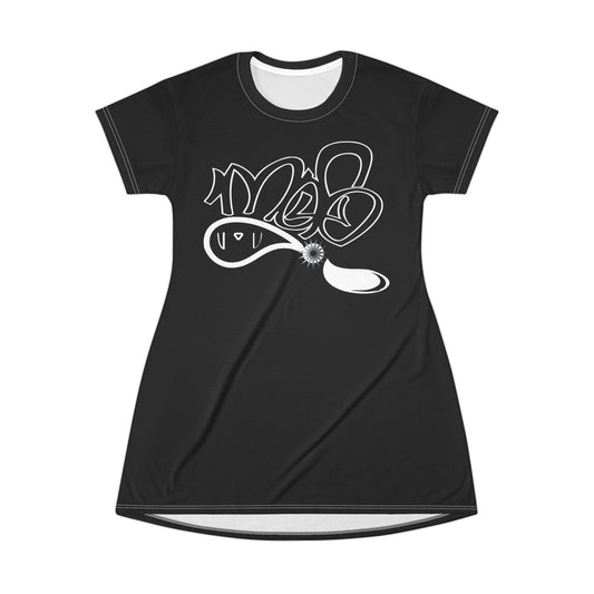 Stylish Graffiti T-Shirt Dress, Streetwear Fashion, Casual Summer Dress, Urban Outfit, Art Inspired Clothing, Perfect Gift, Trendy Outfit