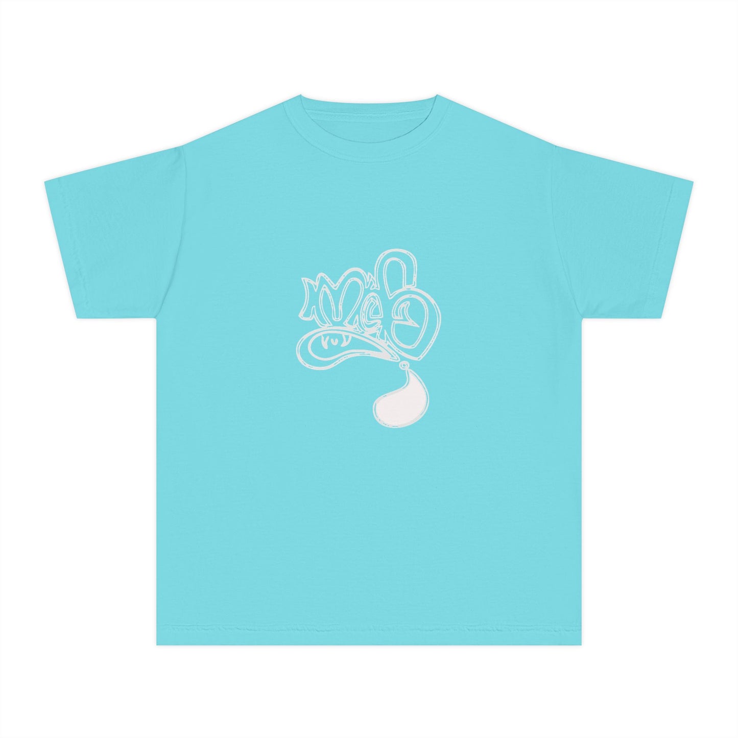 Youth Midweight Tee with Artistic Design, Comfortable Stylish Youth Shirt, Summer Wear, Gift for Kids, Casual Outfit