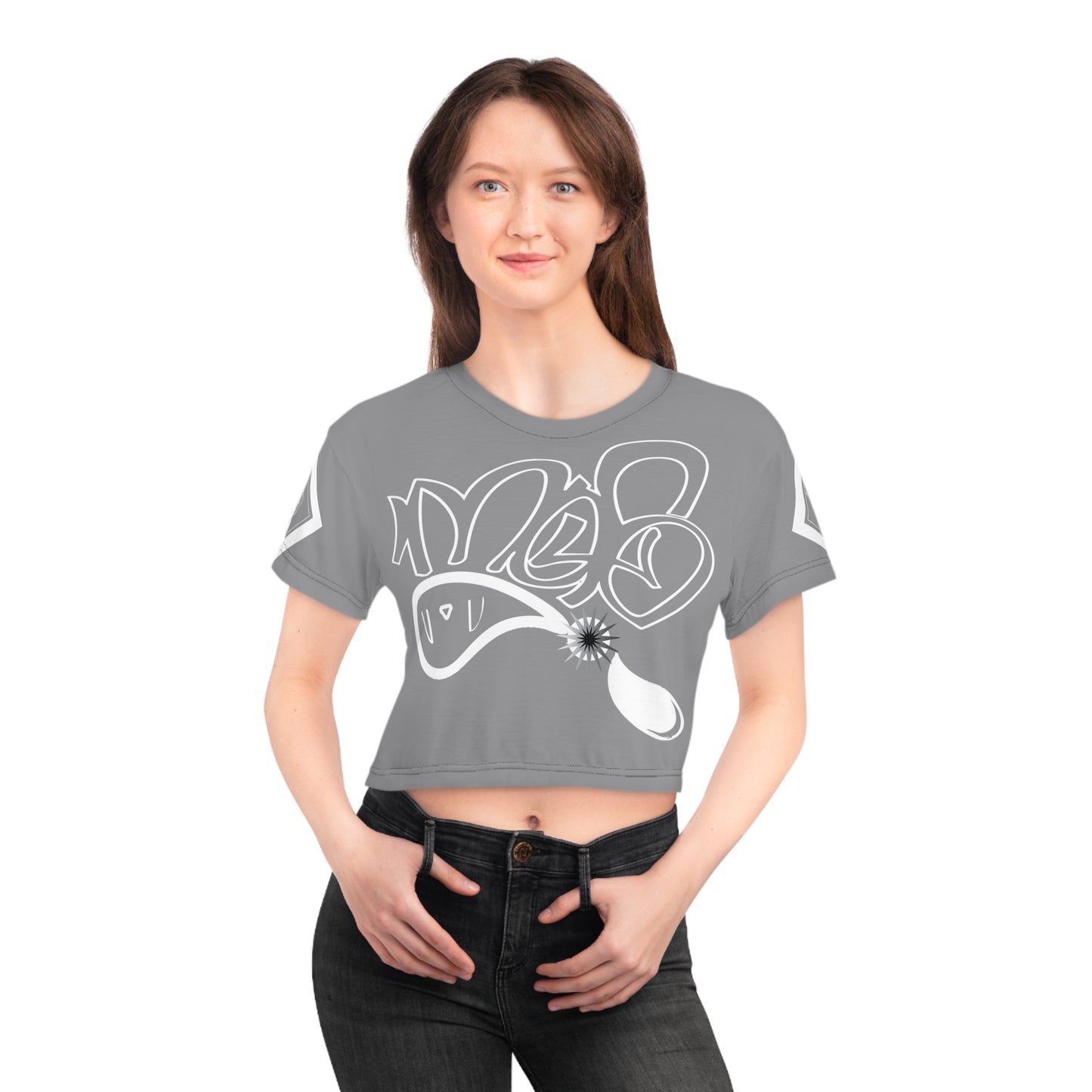 mofo 15star diamond combo grey croptee