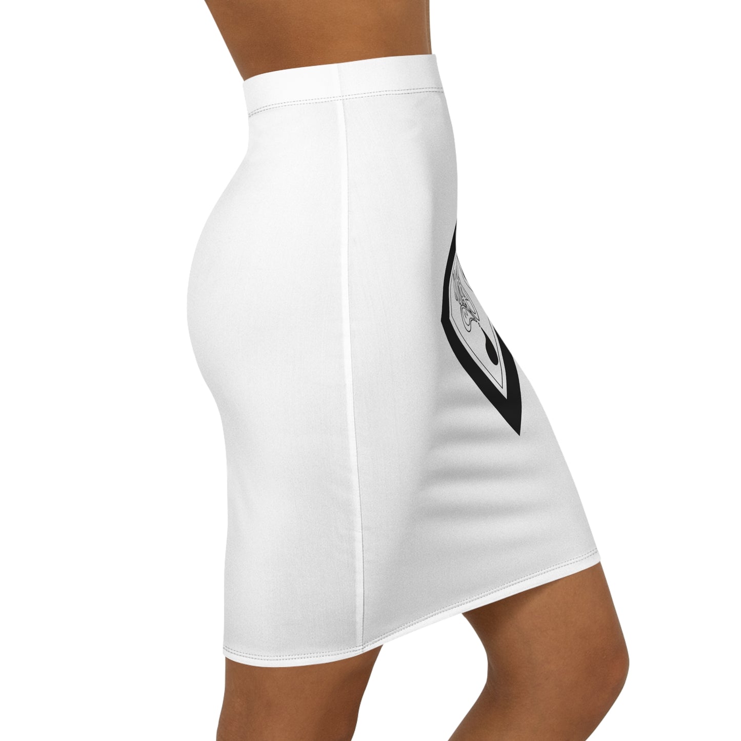 Chic Women's Mid-Waist Pencil Skirt - Trendy Office Wear, Stylish Casual, Evening Out, Gift for Her, Versatile Fashion