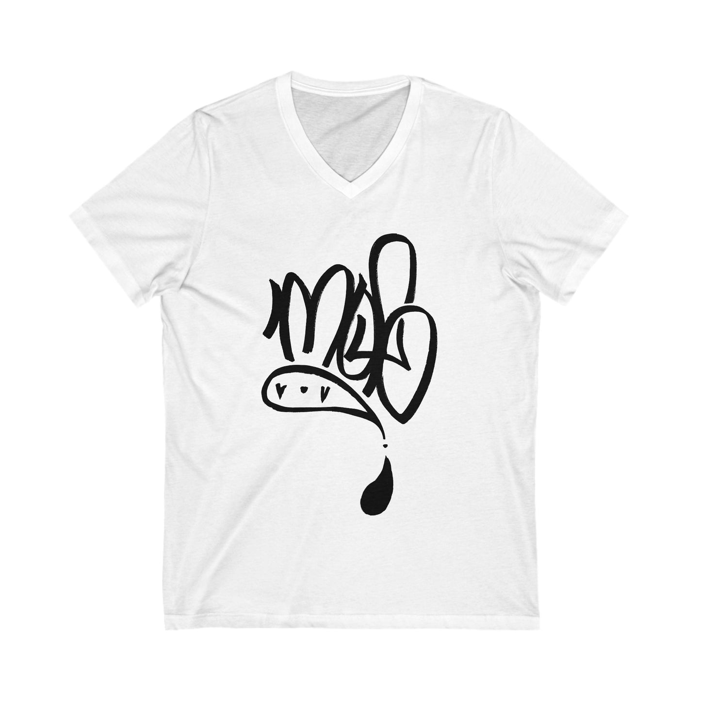 Stylish V-Neck Graphic Tee | Casual Wear, Street Style, Gift for Him/Her, Comfy Summer Top, Art-Inspired Shirt