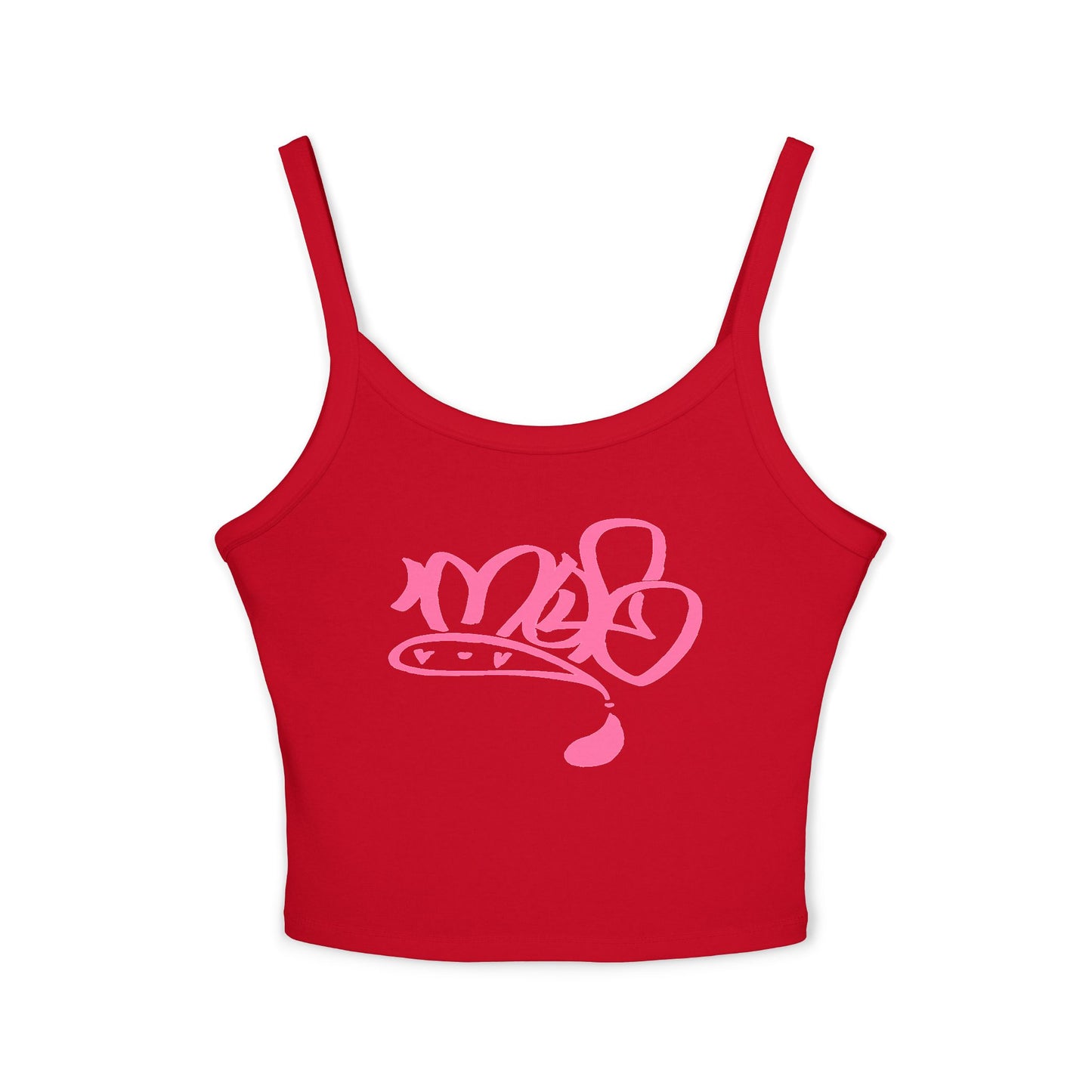 mofo logo crop tank top pink