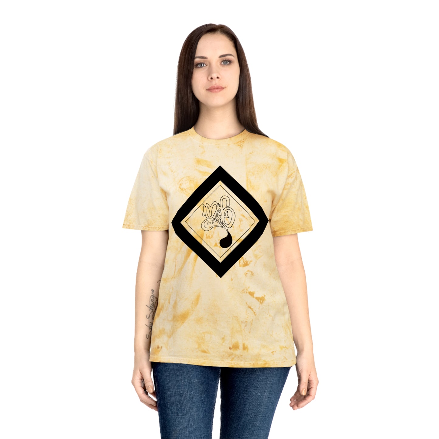 Color Blast unisex diamond mofo logo black
