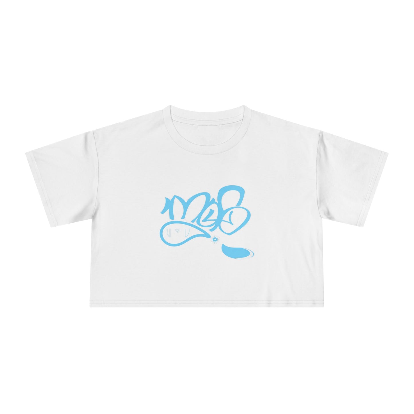 Graffiti-Inspired Women's Crop Tee - Stylish Casual Wear, Streetwear Fashion, Summer Top, Gift for Her, Festival Outfit