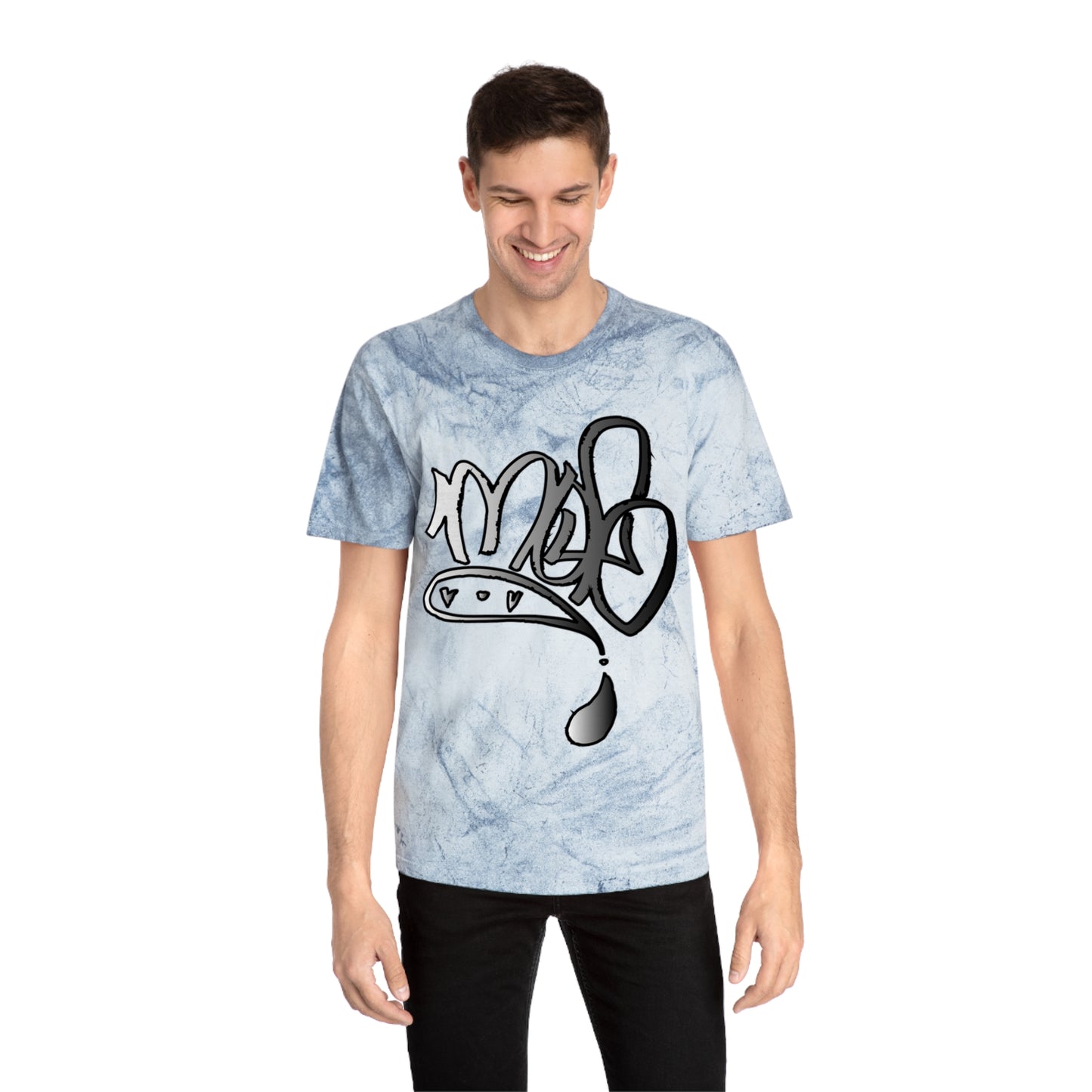 color blast unisex silver mofo logo