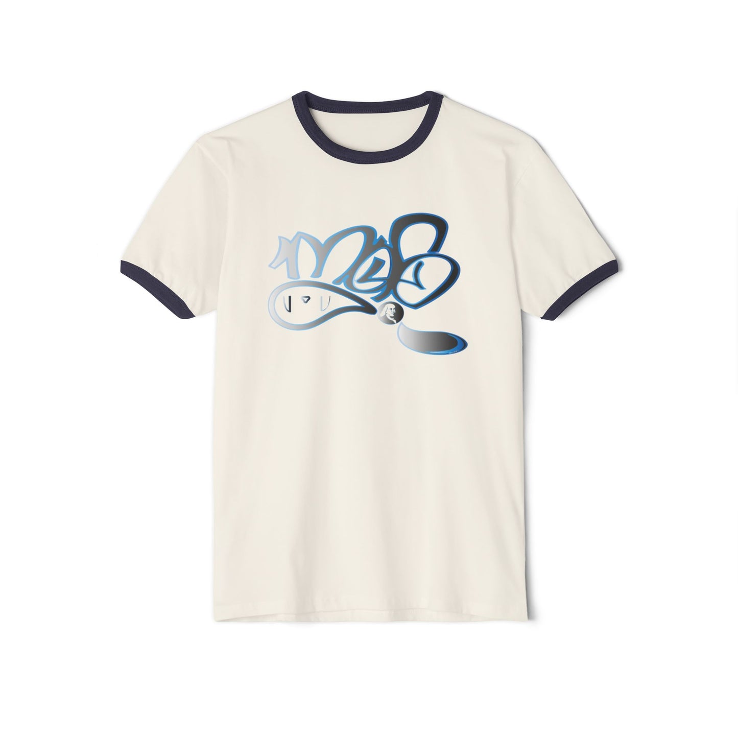 Retro-Inspired Unisex Cotton Ringer T-Shirt - Casual Graphic Tee with Unique Design