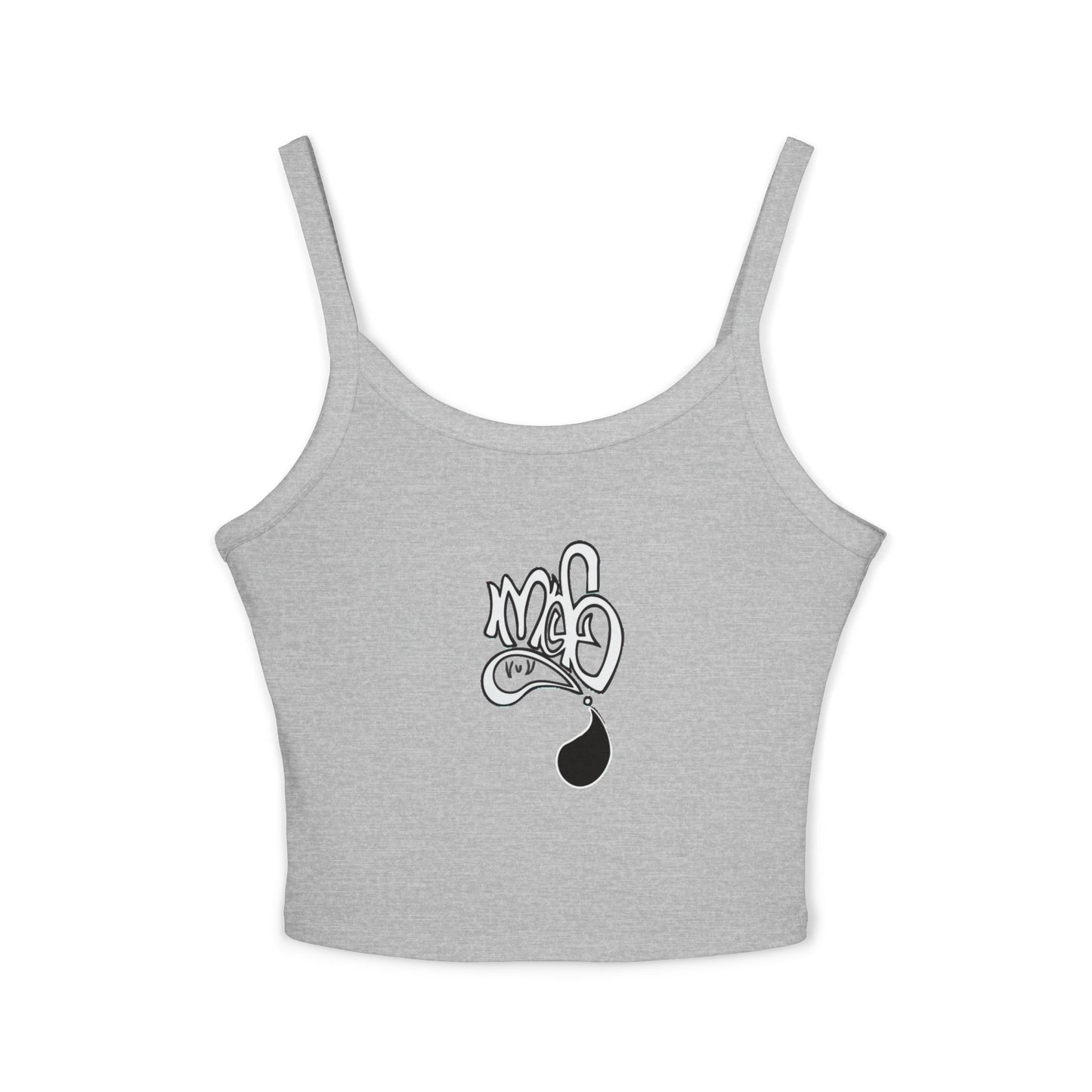 Blue Spaghetti Strap Tank Top with Unique Design | Casual Summer Wear, Feel-Good Fashion, Beach Essentials, Gift for Her, Trendy Outfit