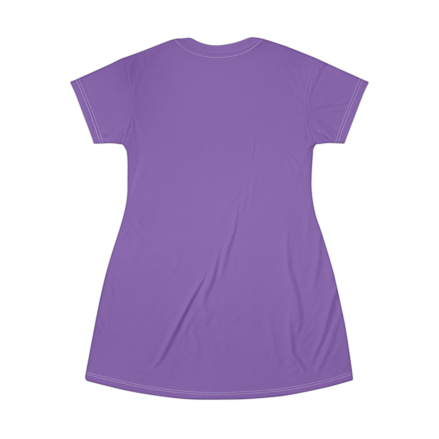 silver mofo logo low T-shirt dress violet