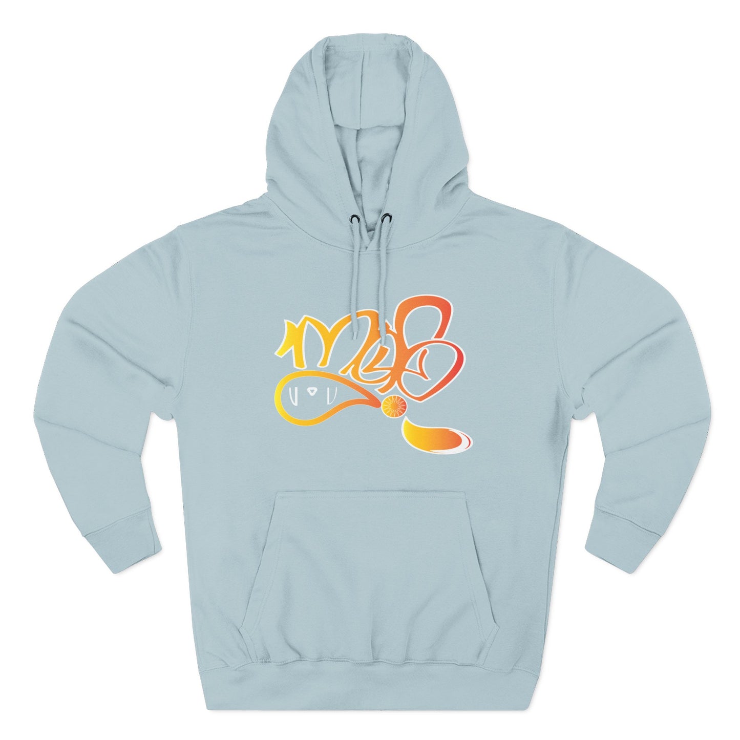 Vibrant Three-Panel Fleece Hoodie, Cozy Streetwear, Graphic Hooded Sweatshirt, Casual Pullover, Perfect for Gifts and Everyday Wear