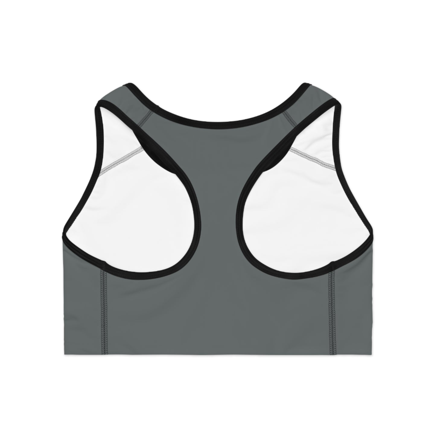 mofo 15star logo sports bra dark grey