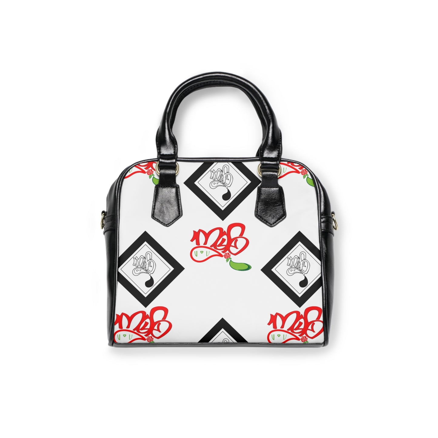 Chic Floral Shoulder Handbag | Trendy Tote, Everyday Accessory, Gift for Her, Stylish Designer Bag, Unique Handbag