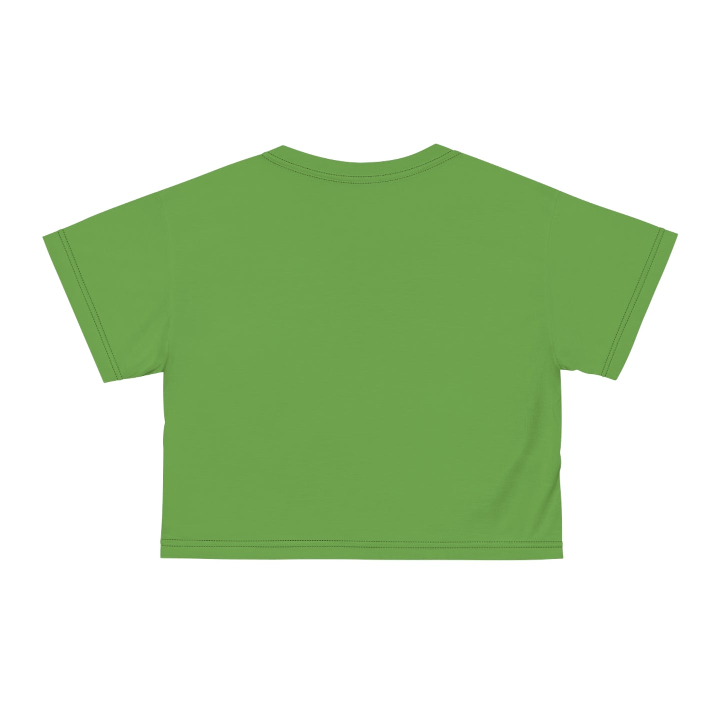 silver mofo logo low crop tee light green