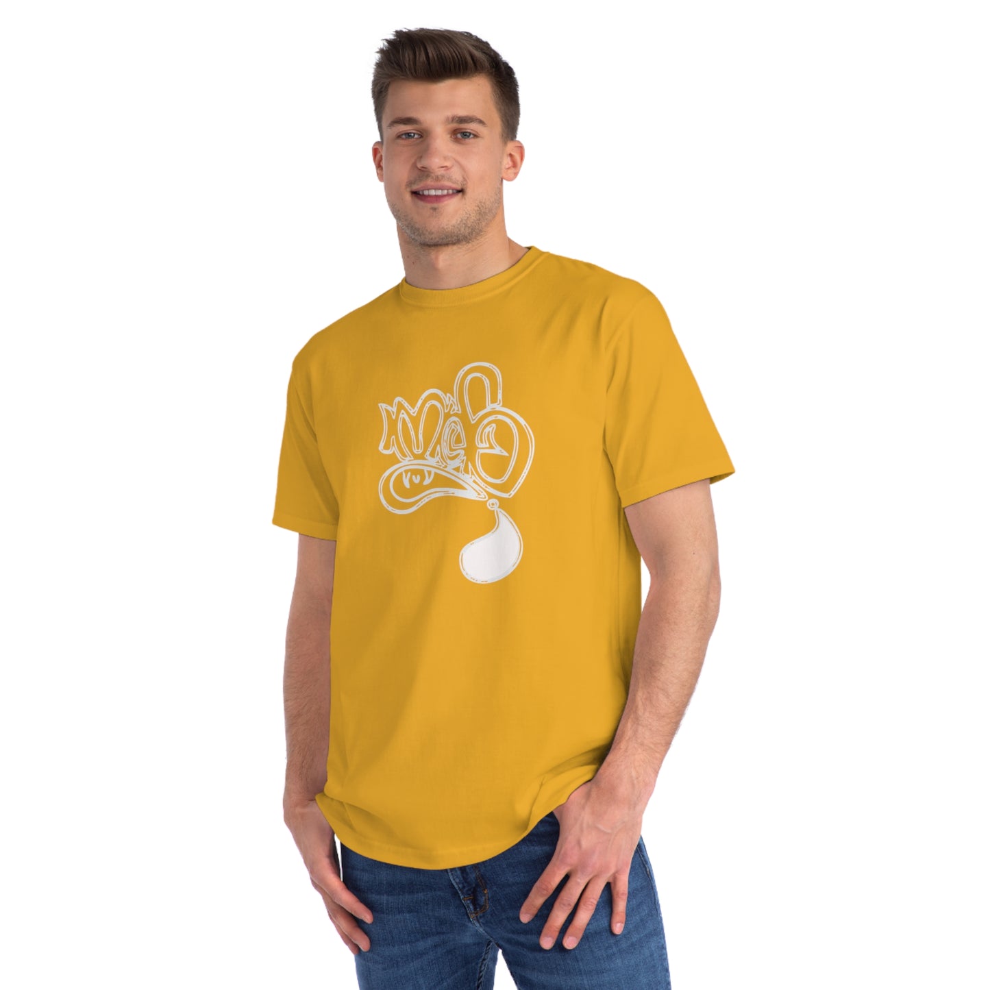 Organic Unisex Graphic Tee with Playful Design, Casual Wear, Artsy Apparel, Gift for Friends, Everyday Style
